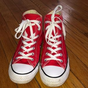 Red Converse Lace Ups